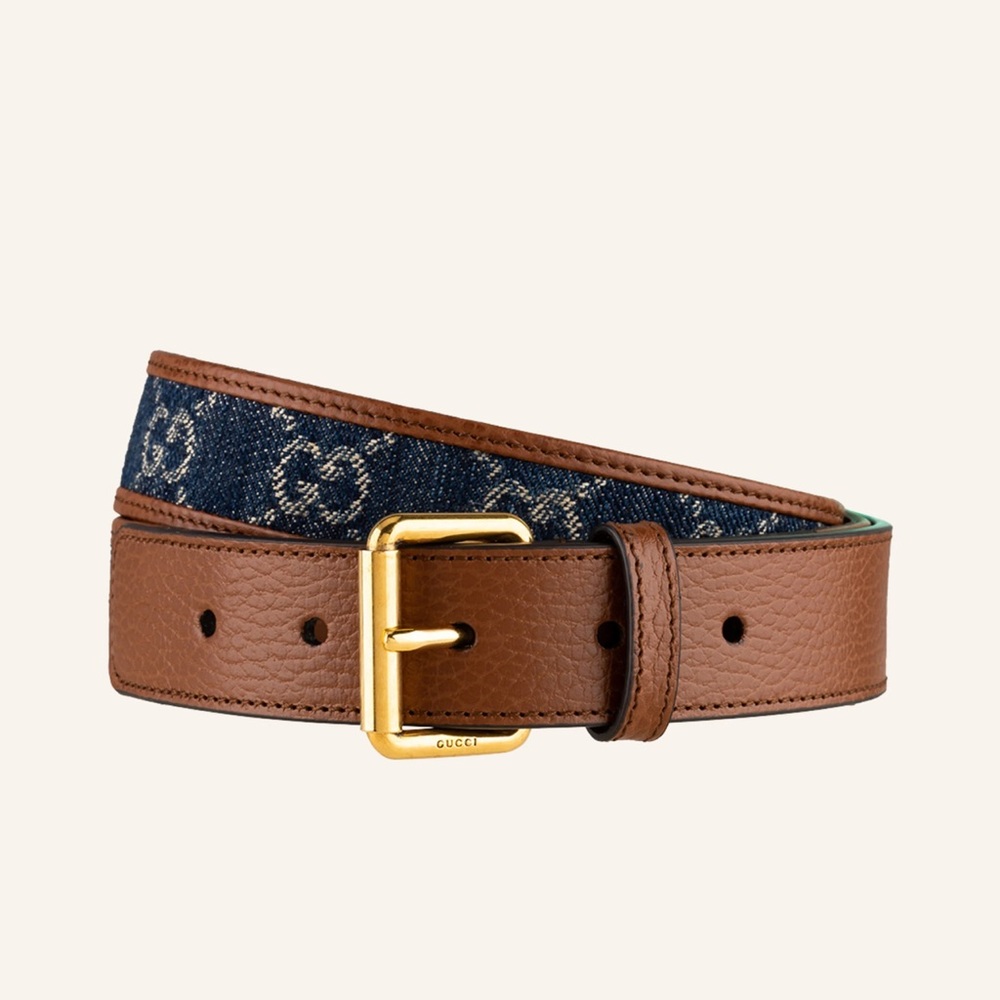Gucci GG Canvas Buckle Belt